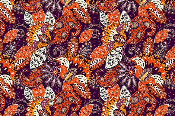 Seamless Pattern Sunny Flowers