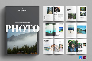 Photo Album Book Template, a Magazine Template by E-Type
