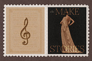 The Muses Vintage Snail Mail Stamps, an Object Graphic by Make Stories Studio (Thumbnail 9 of 10)