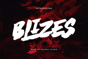 BLIZES Brush Font