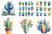 Cactus Flower Clipart Bundle, an Illustration by Pixels.Craft (Thumbnail 3 of 6)