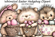 Whimsical Easter Hedgehog Clipart, an Illustration by DreamPrint404 (Thumbnail 1 of 6)