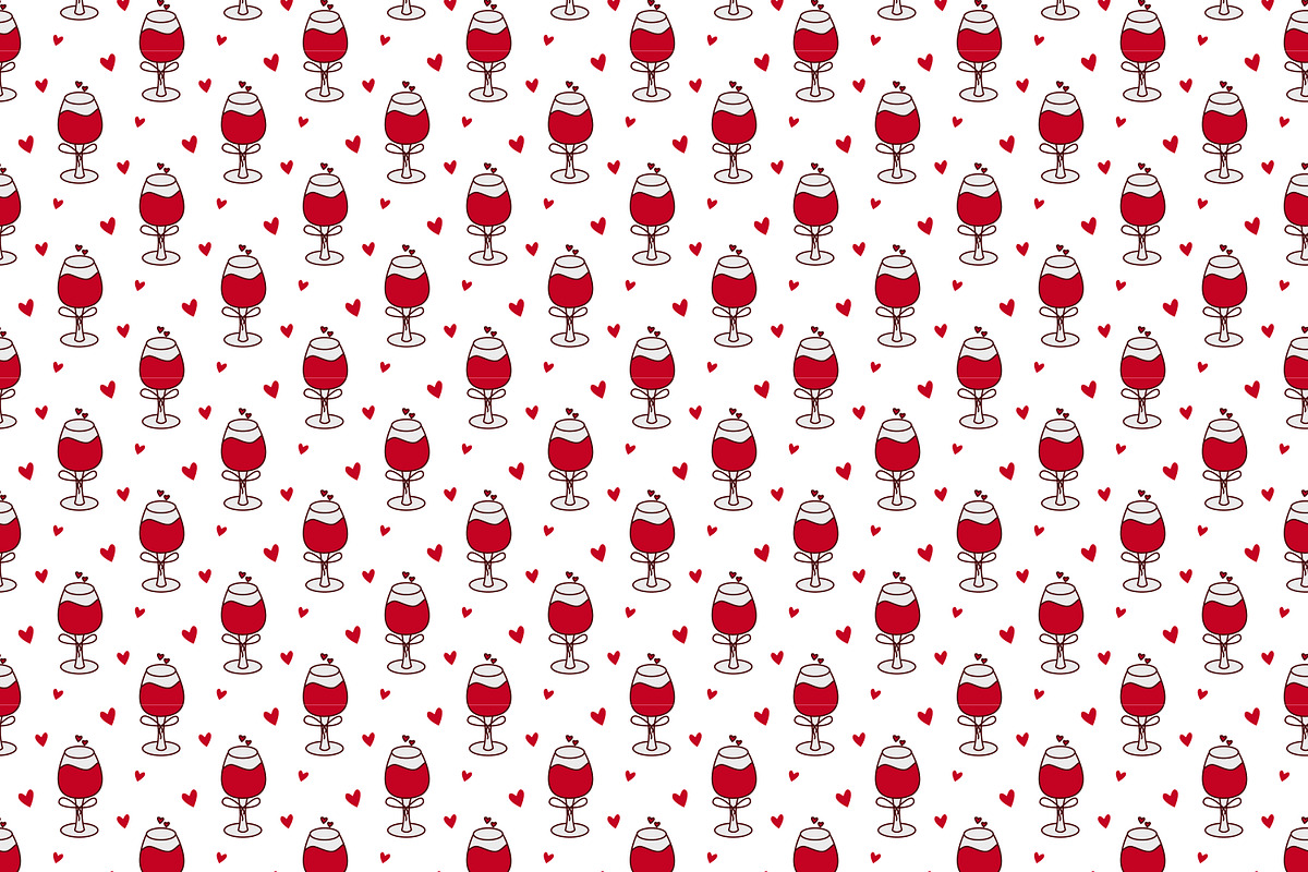 Hearts Valentine's Day print set, a Pattern Graphic by Tati_Kli (Photo 9 of 9)