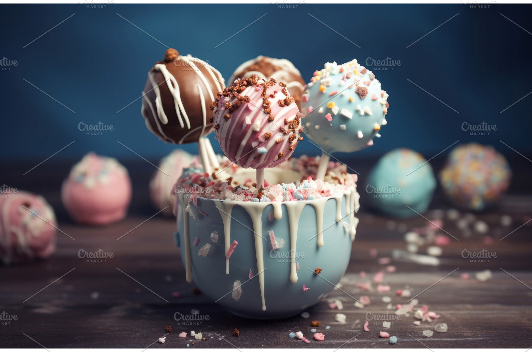Cake pop dessert. Generate Ai, an Arts & Entertainment Photo by Ylivdesign