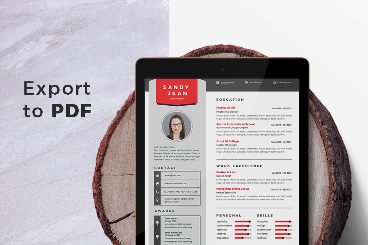 Cover Letter & Resume Template, a Resume Template by Hito Graphic (Photo 8 of 8)