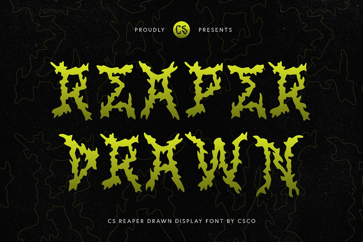 CS Reaper Drawn, a Blackletter Font by Craft Supply Co. (Photo 1 of 8)