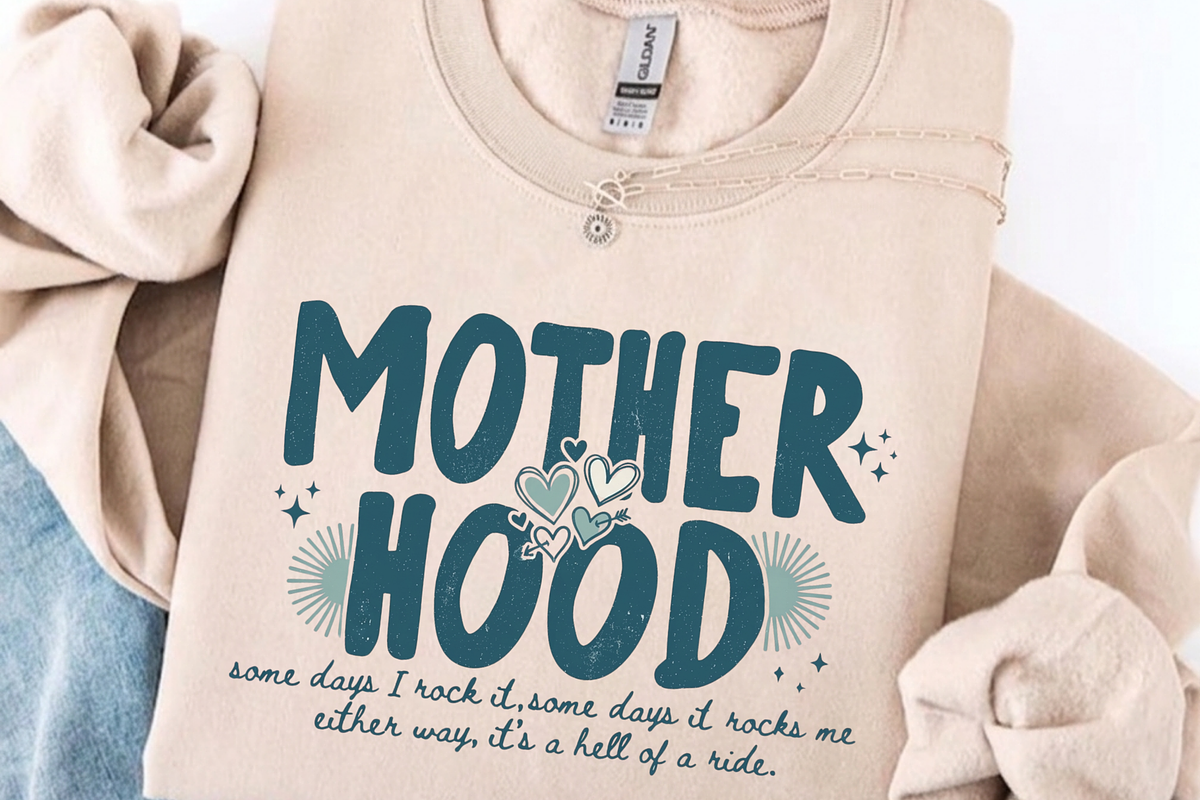 Motherhood PNG, Trendy Mom Life PNG,, a Graphic by Vector Portal (Photo 4 of 9)