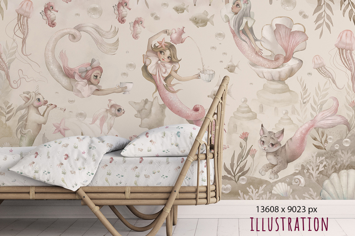 Watercolor Graphics & patterns, a Wallpaper Graphic by TanyaSchuka (Photo 12 of 16)