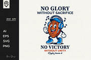Retro Rugby Ball Character T-Shirt, a Sport Illustration by shaondesigns (Thumbnail 1 of 6)