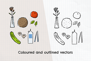 Kitchen Doodles - Illustration Set