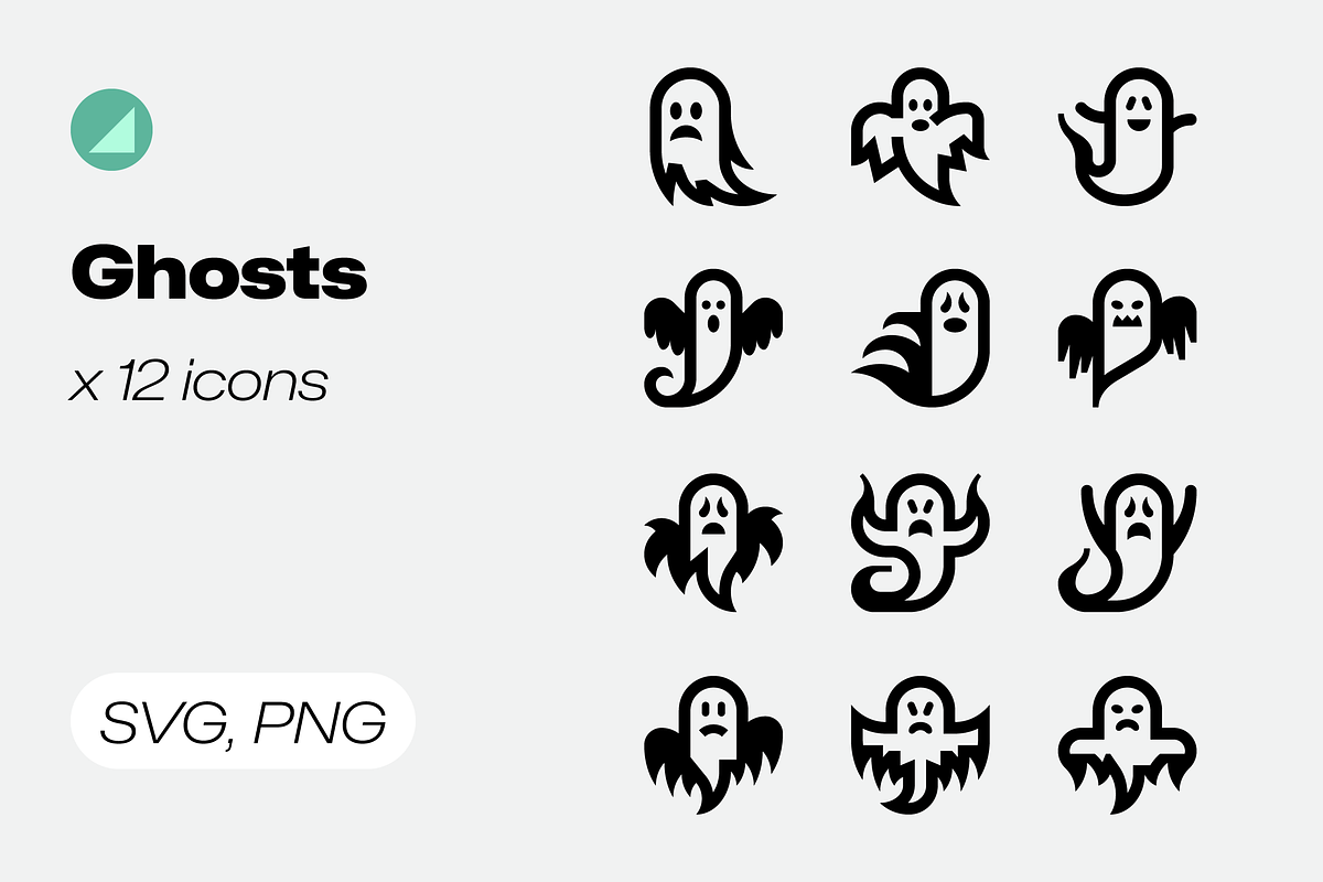 12 Ghost Icons / Basicons