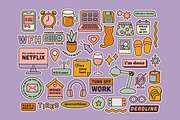 Work-From-Home Sticker Pack, an Illustration by Creativity Bucketlist (Thumbnail 6 of 6)