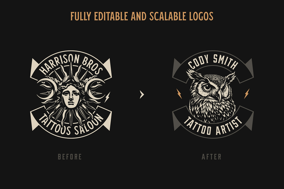 50 Apparel Logo Designs, a Branding & Logo Template by Davide Bassu (Photo 21 of 22)