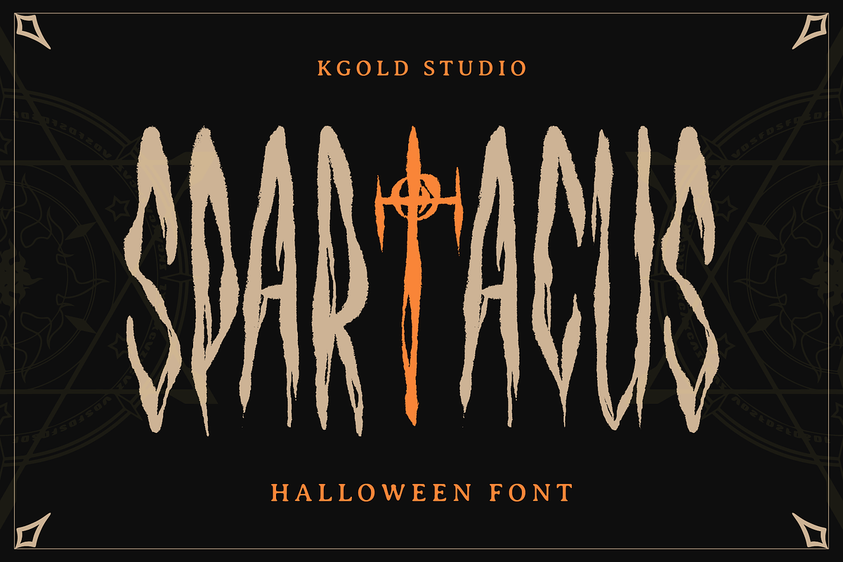 Spartacus – Handcrafted Horror, a Handwritten Font by Badsign Type (Photo 1 of 7)