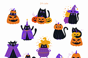 Catoween • halloween cat clipart, a Seasonal Illustration by dariikos (Thumbnail 3 of 16)