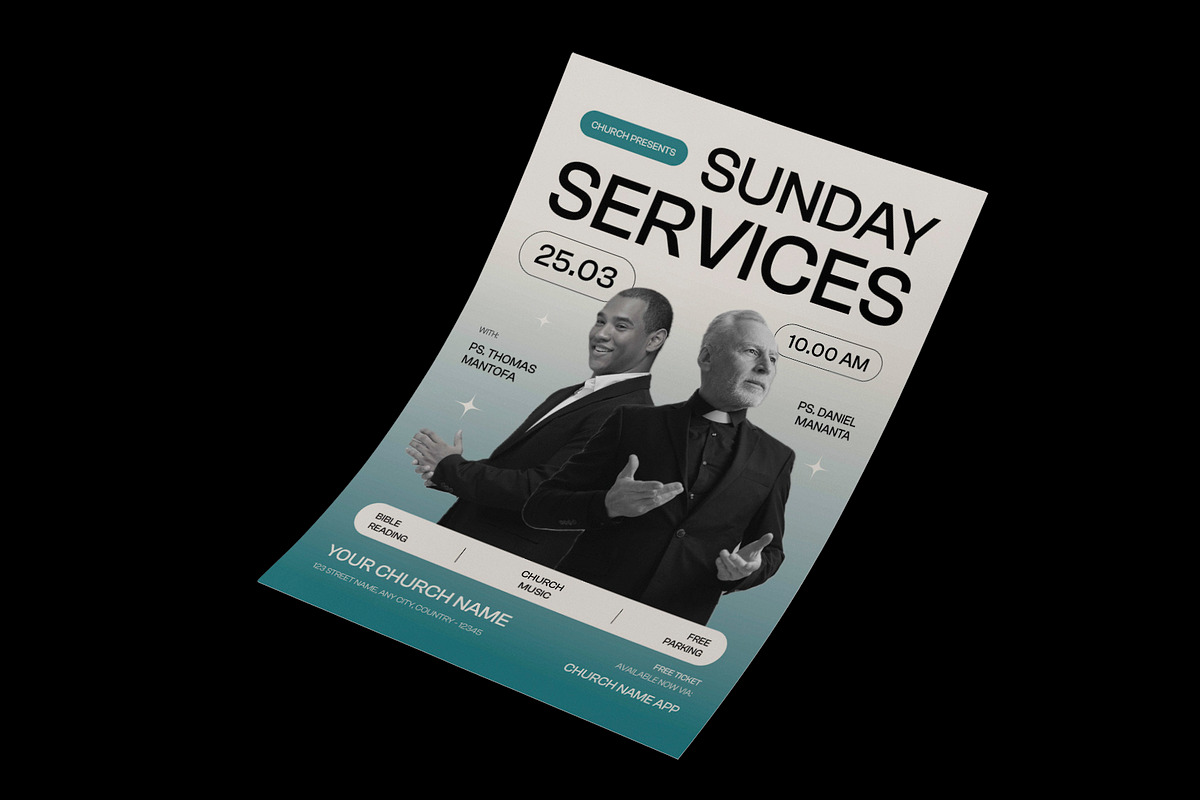 Sunday Church Flyer preview 2