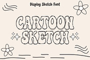 Cartoon Sketch - Outline Font Types, a Font by KiddoGlyphs Studio (Thumbnail 1 of 3)