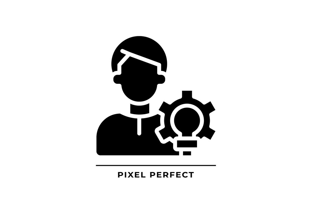 Creator black glyph icon, an Icon by IMG Visuals