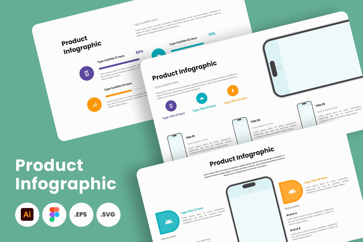 Product Infographic Template V3, an Illustration by twinstd
