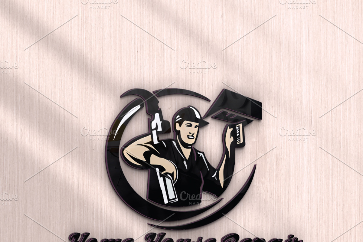 House Repair Build Handyman Logo, a Branding & Logo Template by FusionadCreates (Photo 2 of 4)