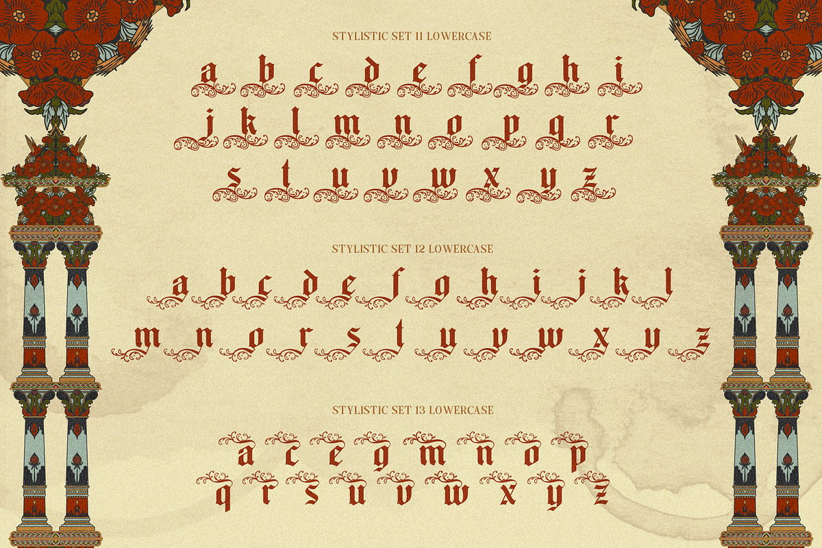 Old Master Typeface, a Blackletter Font by alit design (Photo 15 of 17)