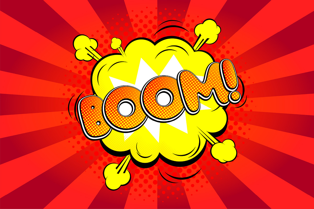 Pop Art Bomb SVG Color Font, a Symbol Font by Andrey Yaroslavtsev (Photo 6 of 8)