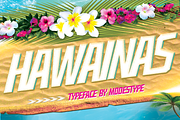 Hawainas - Tropical Cartoon Font, a Sans Serif Font by Modestype Studio (Thumbnail 1 of 11)
