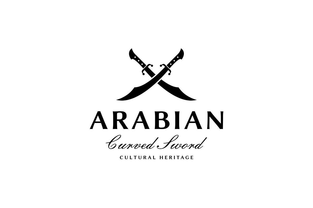 Arabian Curved Sword Logo Design, a Branding & Logo Template by Buqancreative (Photo 4 of 4)