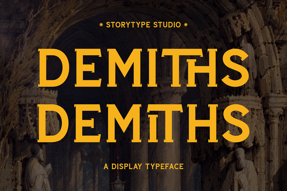Demiths A Display Typeface Font, a Sans Serif Font by Storytype Studio (Photo 1 of 15)