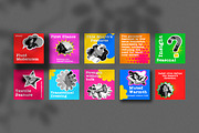 Retro Social Media BUNDLE Kit, a Social Media Template by Artisan Vibes (Thumbnail 9 of 10)