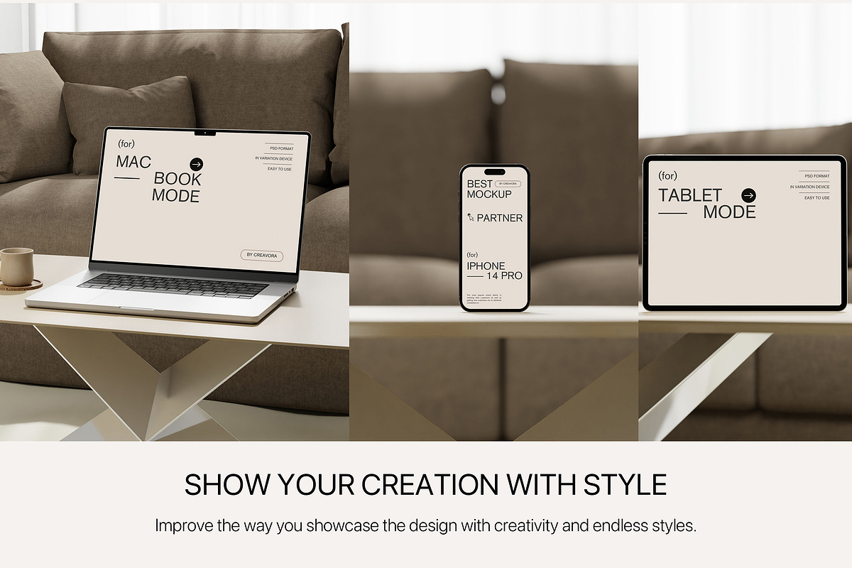 Moena - Minimal Mockup Bundle, a Device Mockup by Creavora (Photo 2 of 5)