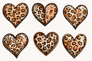 Leopard print Valentine Heart clipa, an Illustration by Designworld (Thumbnail 3 of 10)