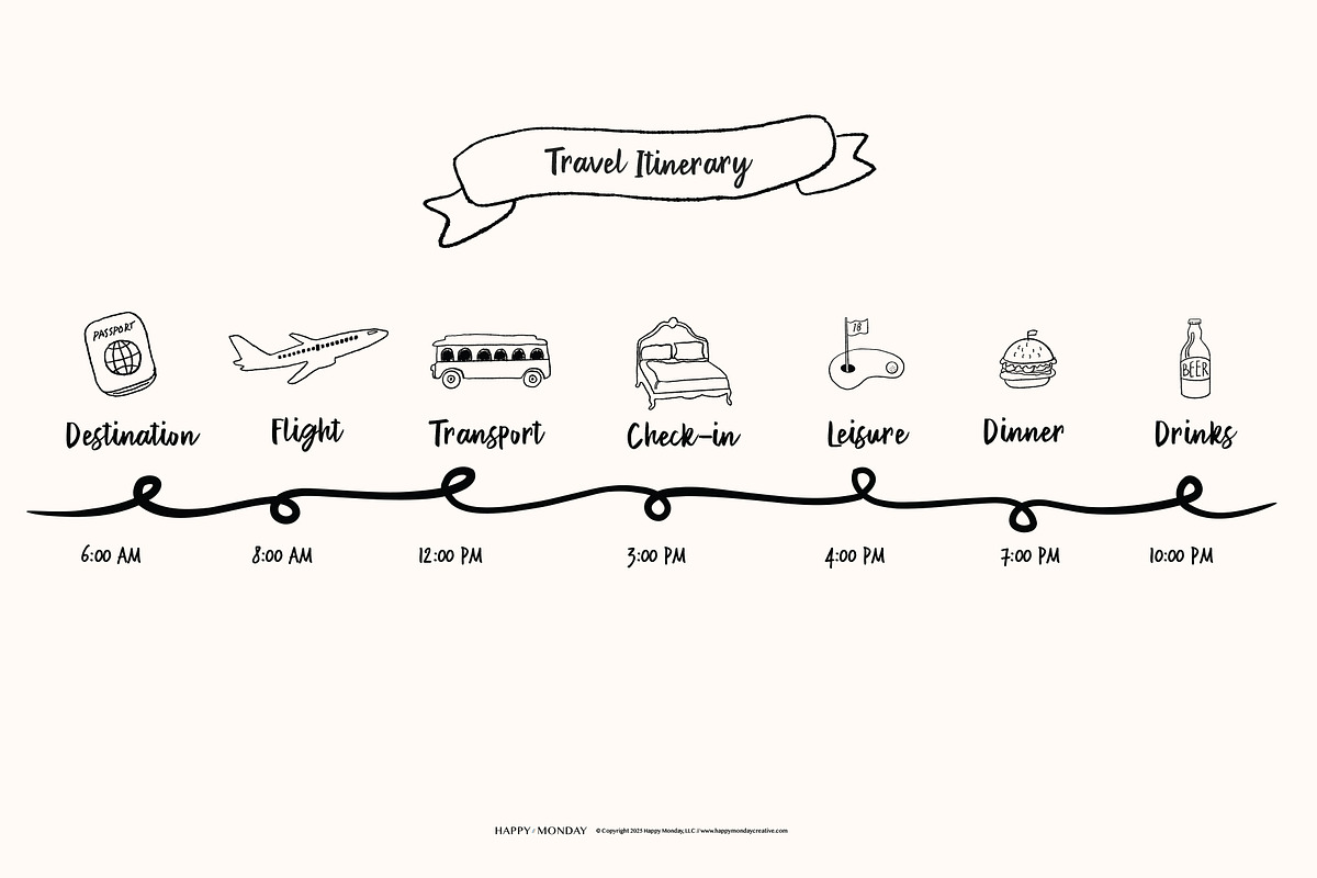Travel Map Creator Collection, an Illustration by Happy Monday Creative (Photo 19 of 22)