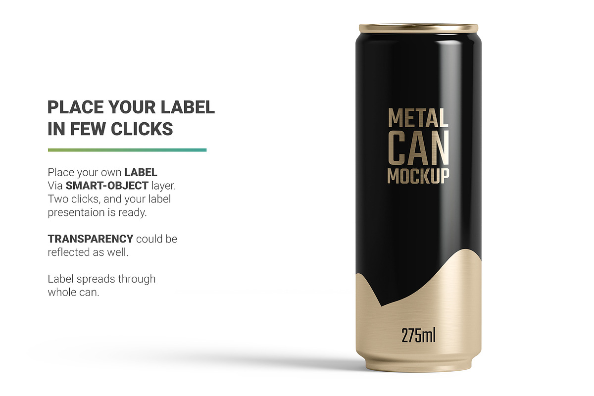 275ml Slim Can Mockup, a Packaging Mockup by AY Mock-Ups (Photo 4 of 10)