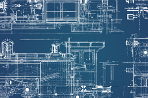 64 Vintage Mechanical Blueprints