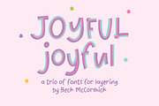 Joyful Joyful Sans, a Handwritten Font by Beck McCormick (Thumbnail 1 of 11)