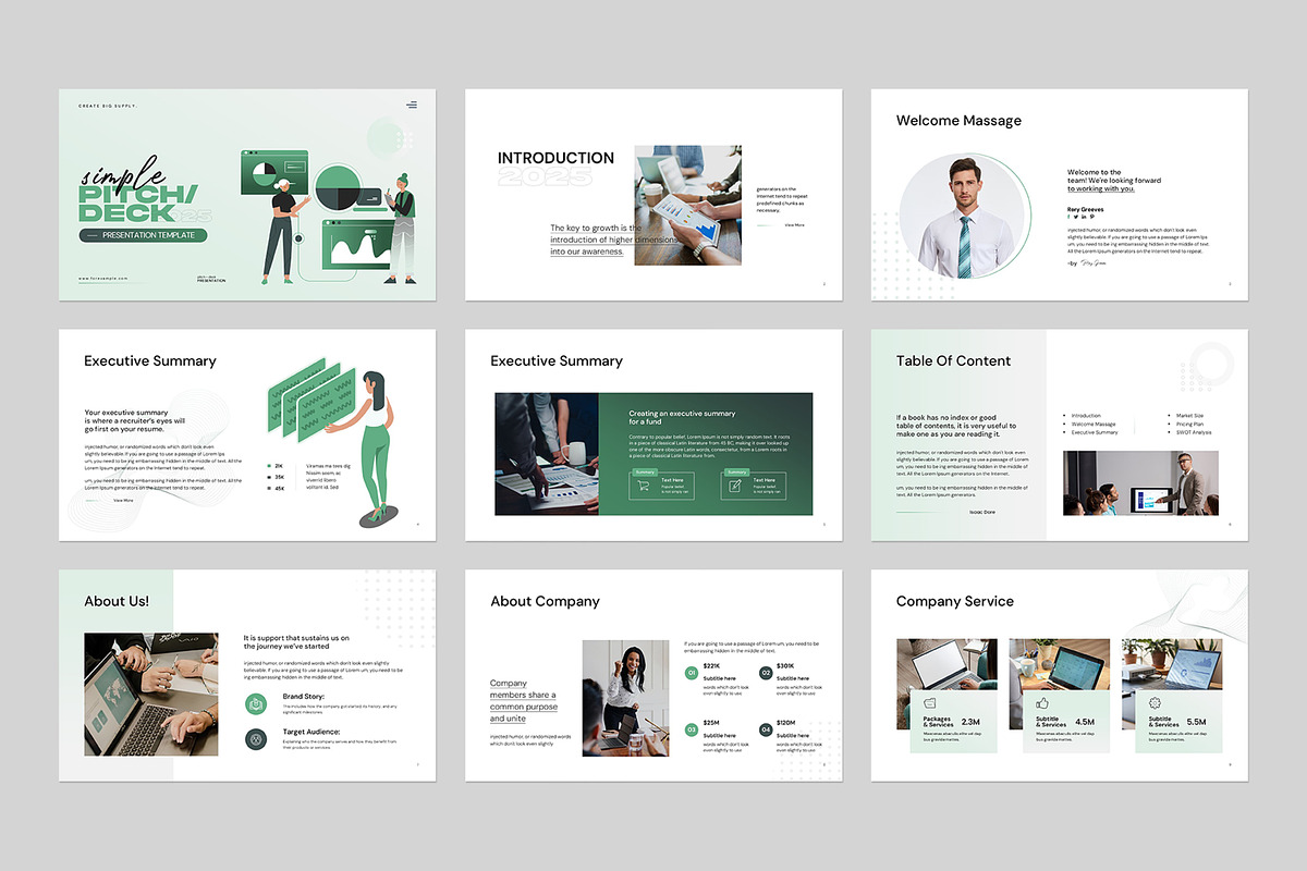 Simple Pitch Deck Presentation, a Presentation Template by evgenystudio (Photo 6 of 8)