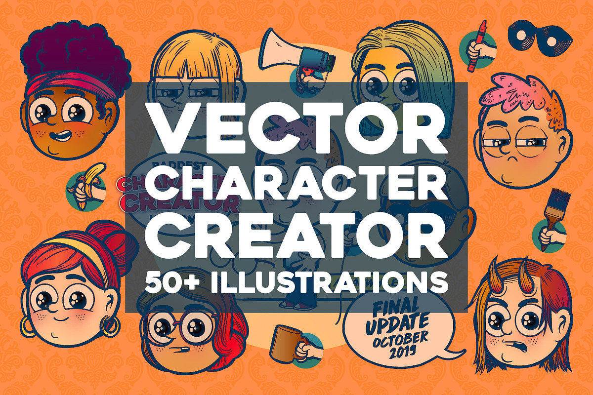 Hand-Drawn Vector Character Creator, a Person Illustration by Vectory by BSC (Photo 1 of 5)