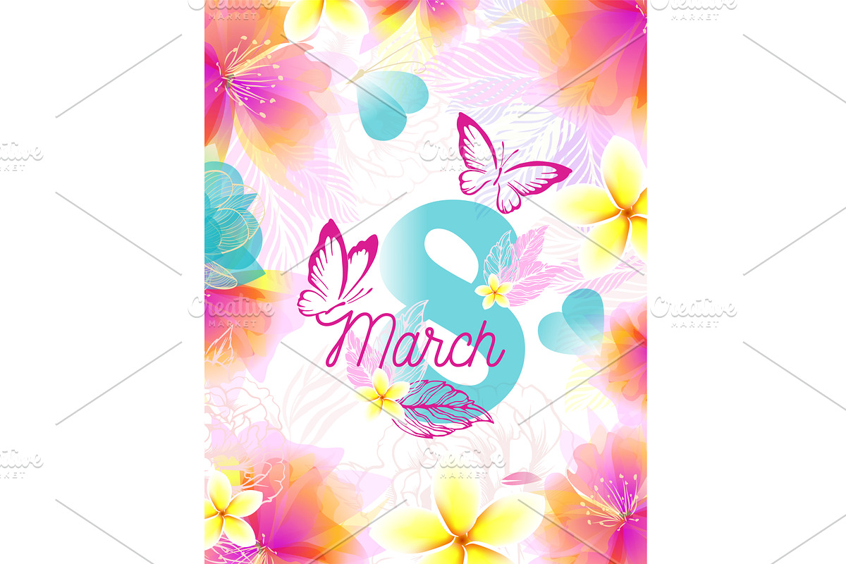A tender postcard for March 8th, an Illustration by Nenahliadava Design