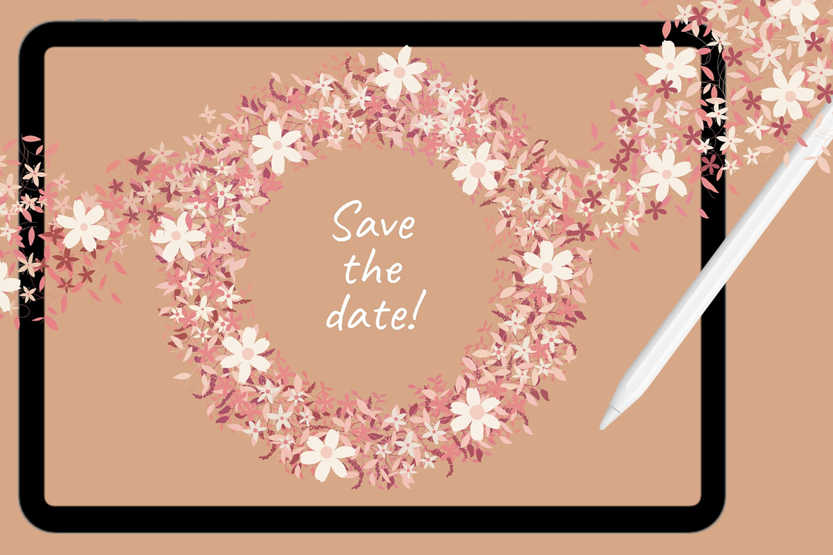 Flower Power Procreate Brushes, a Brush Add-On by Littlefield Design (Photo 3 of 9)