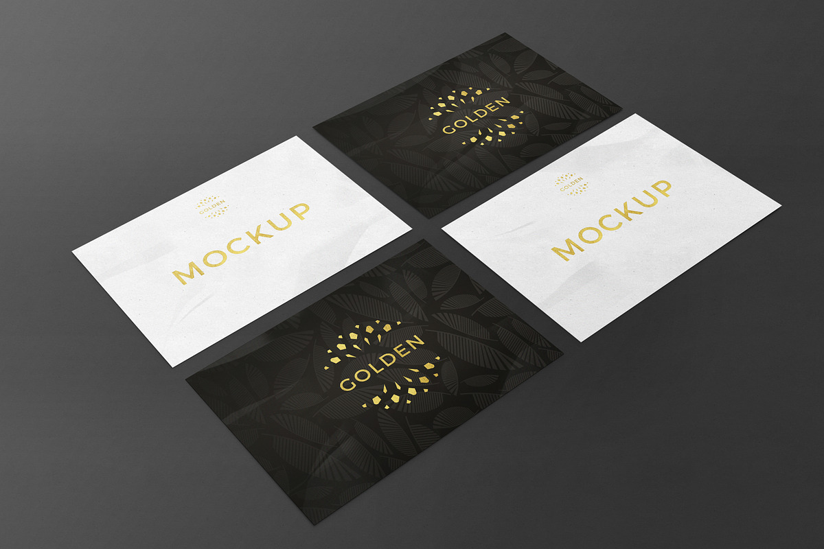 Gold Foil Card Mockup, a Card Template by thengtiger (Photo 1 of 2)