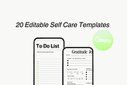 Digital Wellness Planner Bundle, a Templates & Theme by Gentle Glow Club (Thumbnail 3 of 4)