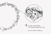 Lavender wreath flower frame png, an Illustration by Kotkoa (Thumbnail 6 of 8)