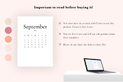 2022 Calendar Template | Canva Edit, a Stationery Template by Bonita Digital Design (Thumbnail 4 of 4)