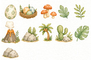 Dinosaur Clipart Bundle, an Animal Illustration by Villa 11 Estudio (Thumbnail 4 of 7)