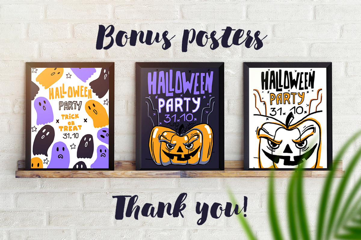HALLOWEEN big bundle, a Decorative Illustration by Ja Polina ArtShop (Photo 6 of 6)