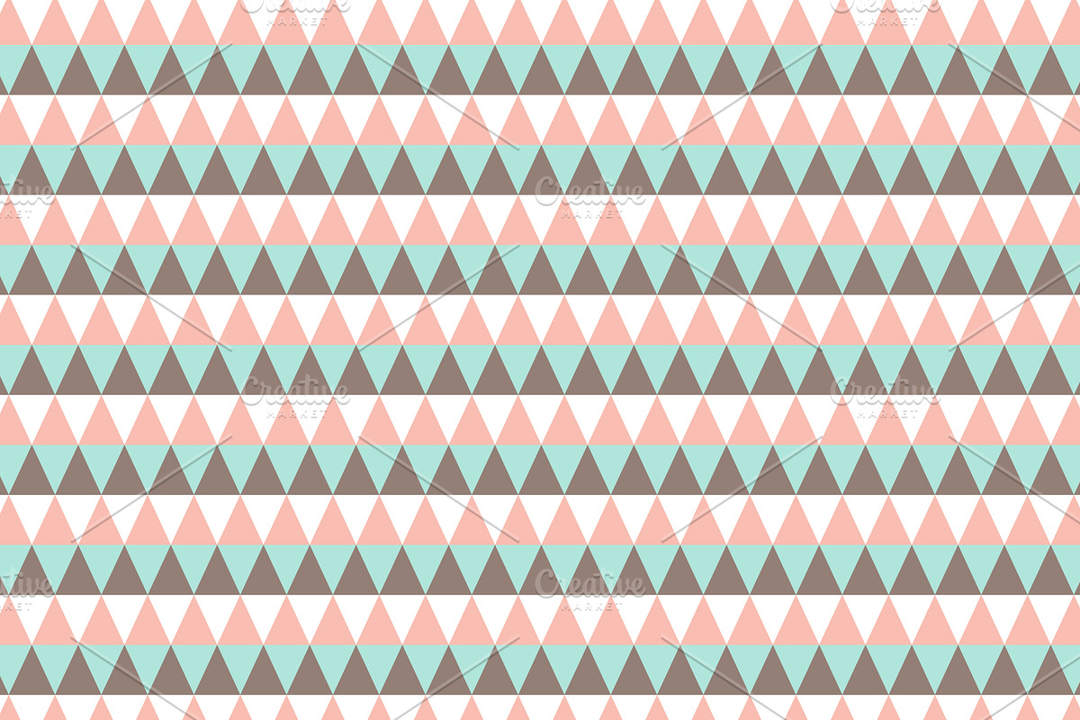 Tribal Style Mint & Coral Papers preview 2