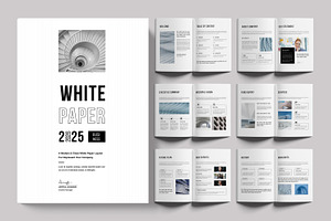 White Paper Layout Design Template, a Brochure Template by ContestDesign