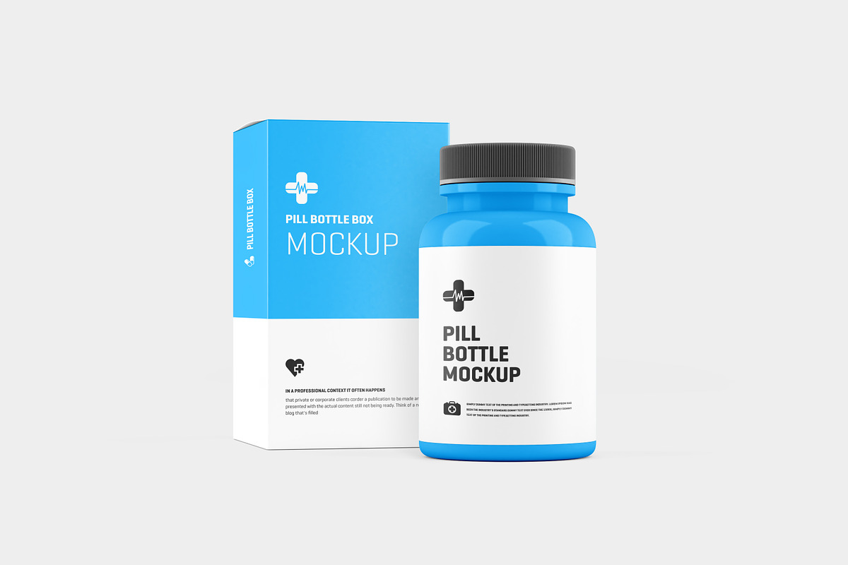 Pill Bottle Mockup, a Cups & Container Mockup by Toasin Studio (Photo 3 of 11)