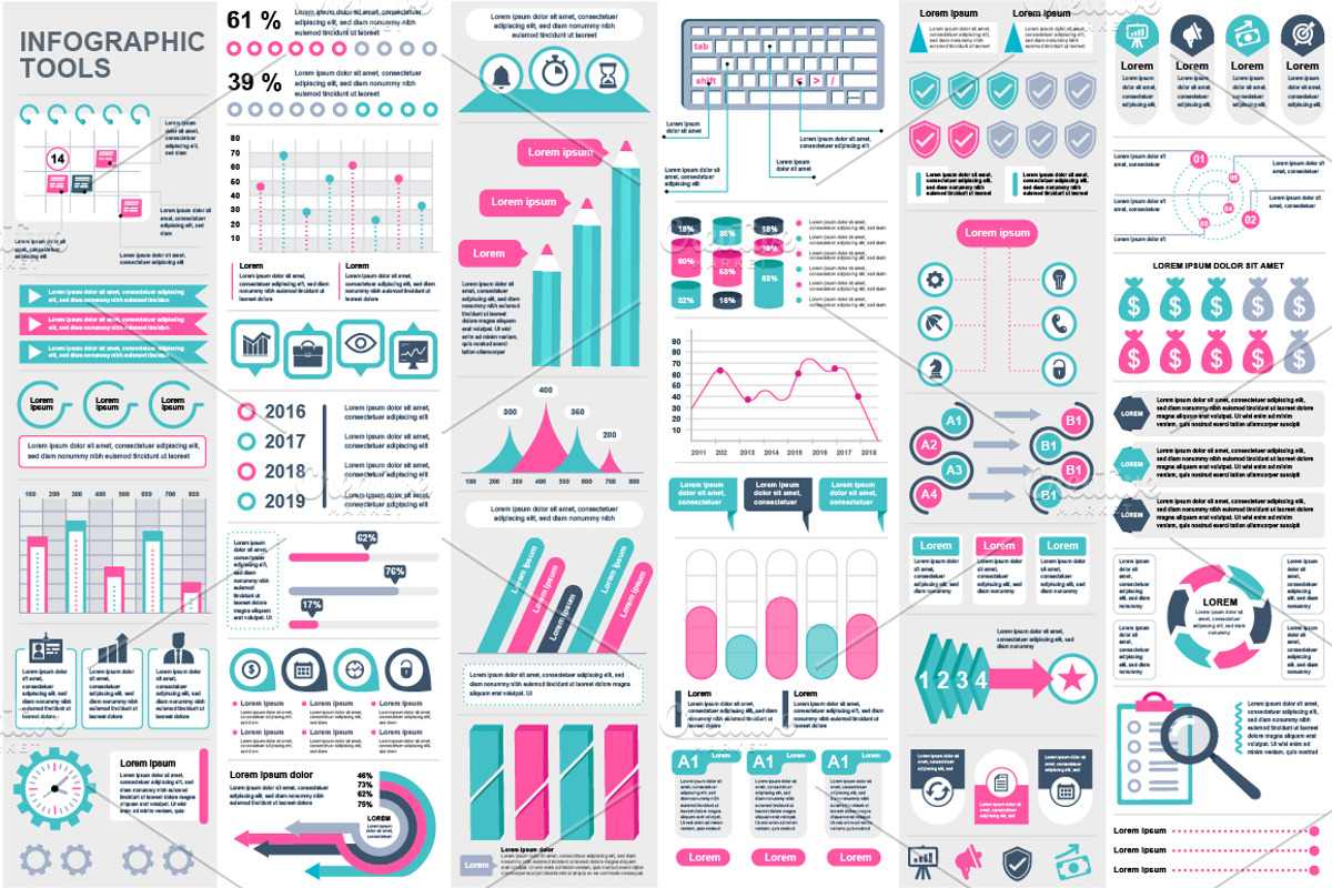 Infographic Elements Mega Bundle, a Presentation Template by alexdndz